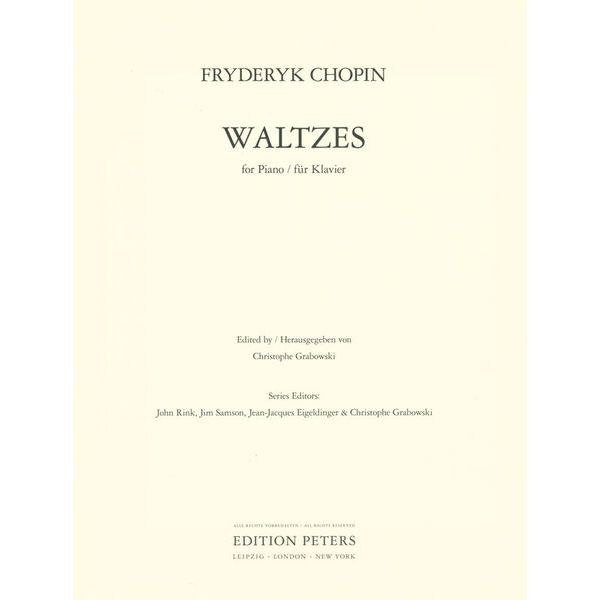 Edition Peters Complete Chopin Waltzes