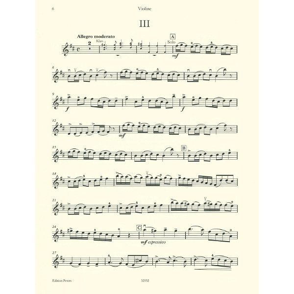 Edition Peters Rieding Konzert h-Moll op. 35