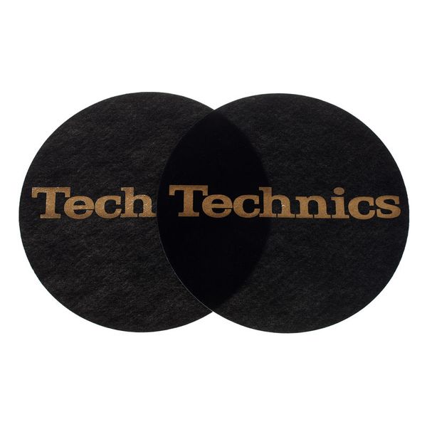 Technics Slipmat Black/Gold Logo