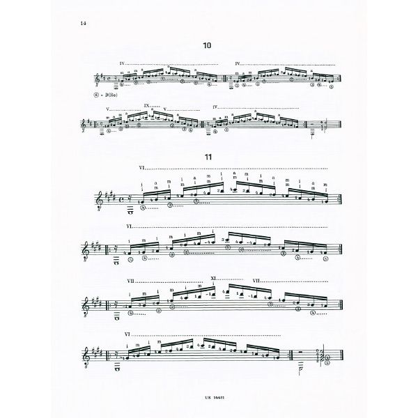 Universal Edition Tarrega Sämtliche Studien