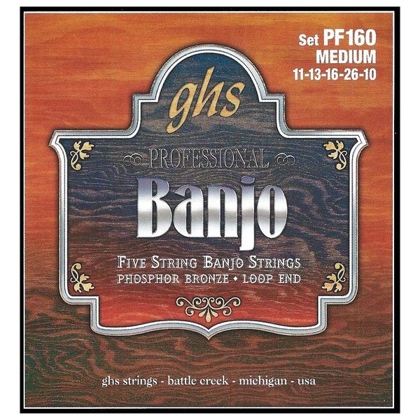 GHS PF160 5-String Banjo Set