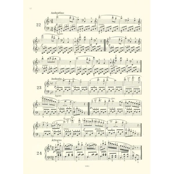 Edition Peters Czerny 100 leichte Übungsstück