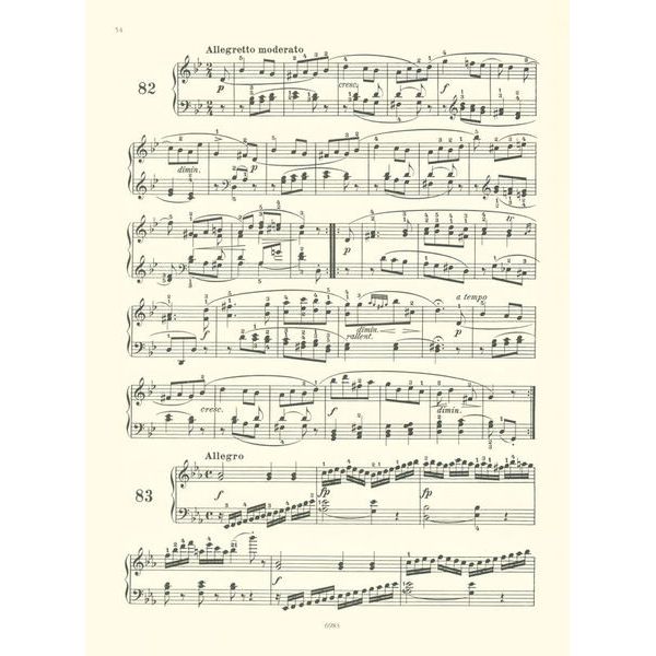 Edition Peters Czerny 100 leichte Übungsstück