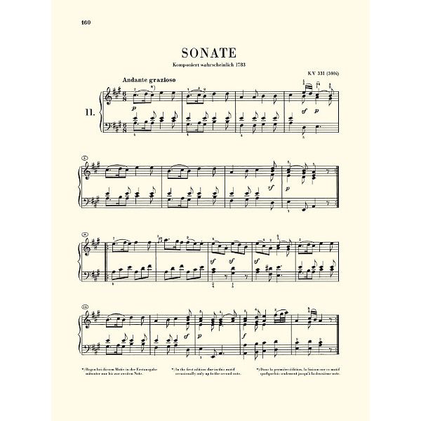 Henle Verlag Mozart Klaviersonaten 2