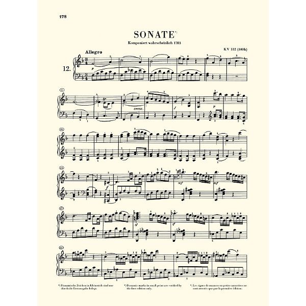 Henle Verlag Mozart Klaviersonaten 2