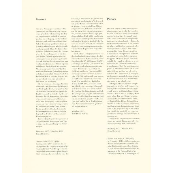 Henle Verlag Mozart Klaviersonaten 2