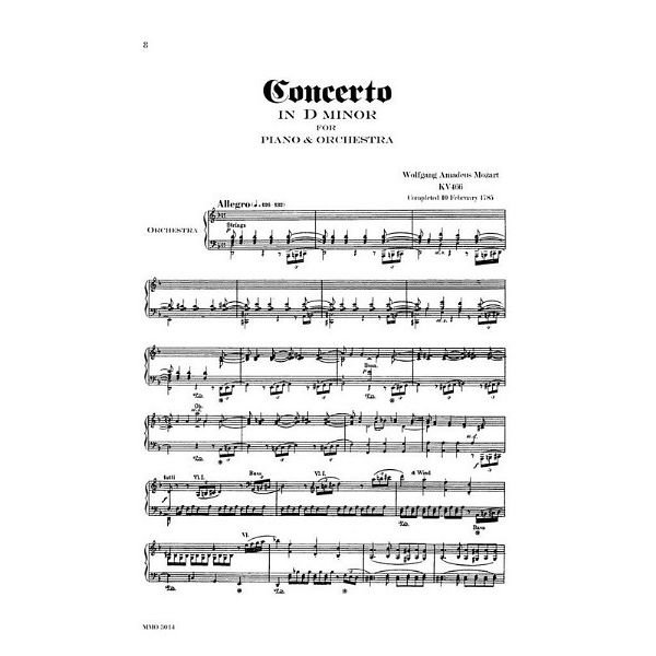 Music Minus One Mozart Concerto No.20 KV 466
