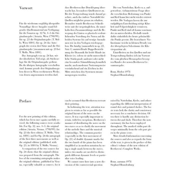 Henle Verlag Beethoven Violinsonaten 1