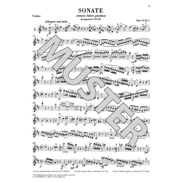 Henle Verlag Beethoven Violinsonaten 1