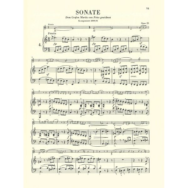 Henle Verlag Beethoven Violinsonaten 1