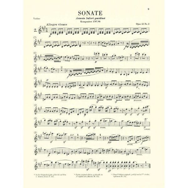 Henle Verlag Beethoven Violinsonaten 1