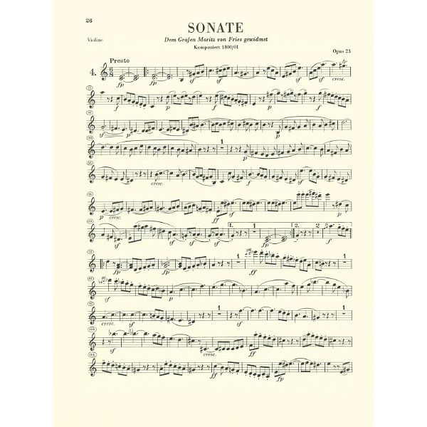 Henle Verlag Beethoven Violinsonaten 1