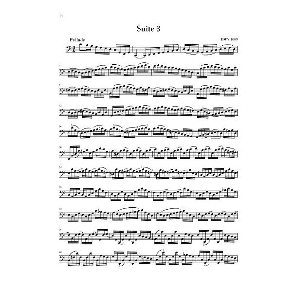 Henle Verlag Bach Sechs Suiten BWV1007-1012