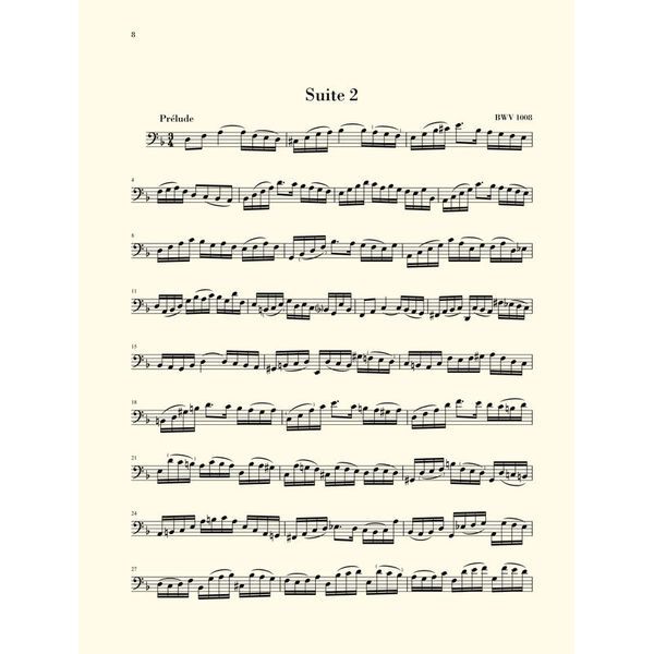 Henle Verlag Bach Sechs Suiten BWV1007-1012