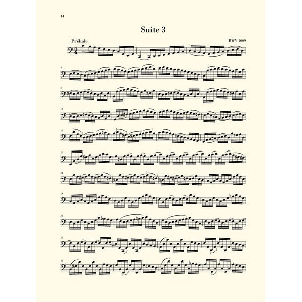 Henle Verlag Bach Sechs Suiten BWV1007-1012