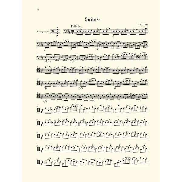 Henle Verlag Bach Sechs Suiten BWV1007-1012