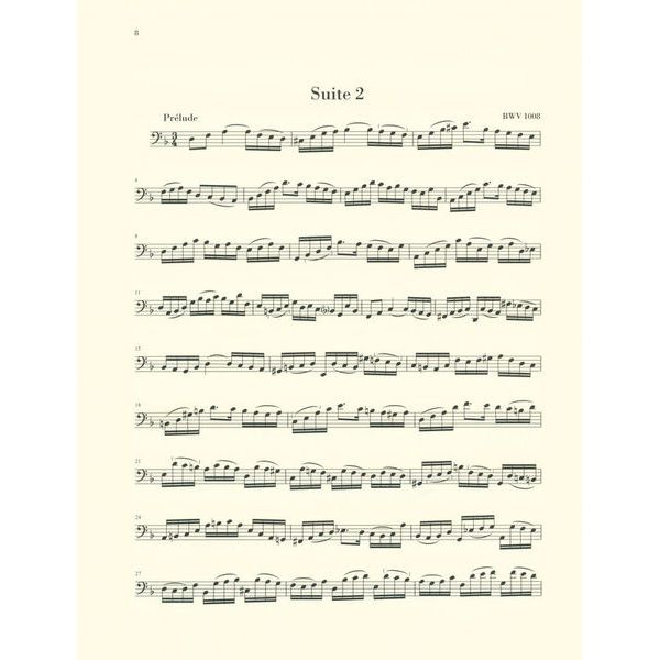 Henle Verlag Bach Sechs Suiten BWV1007-1012