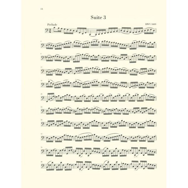 Henle Verlag Bach Sechs Suiten BWV1007-1012
