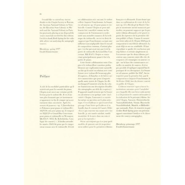 Henle Verlag Chopin Cellosonate op.65