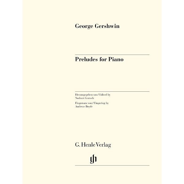 Henle Verlag Gershwin Preludes For Piano