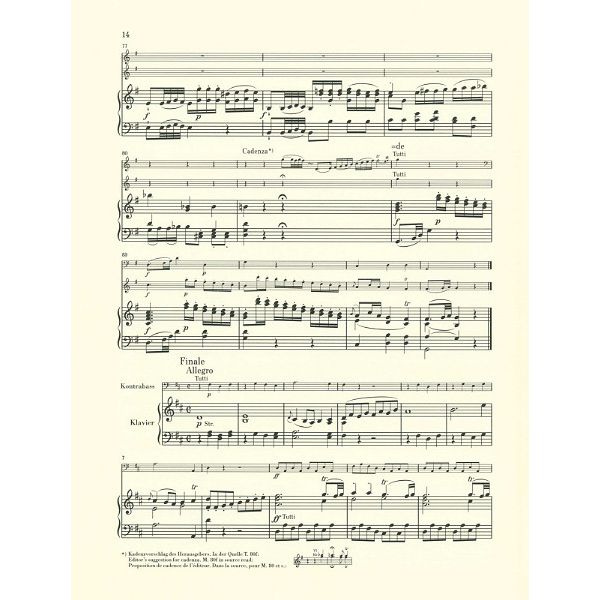 Henle Verlag Hoffmeister Kontrabasskonzert