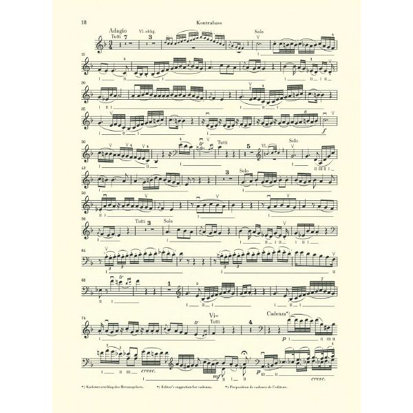 Henle Verlag Hoffmeister Kontrabasskonzert