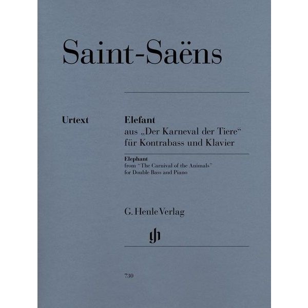 Henle Verlag Saint-Saëns Elefant Kontrabass