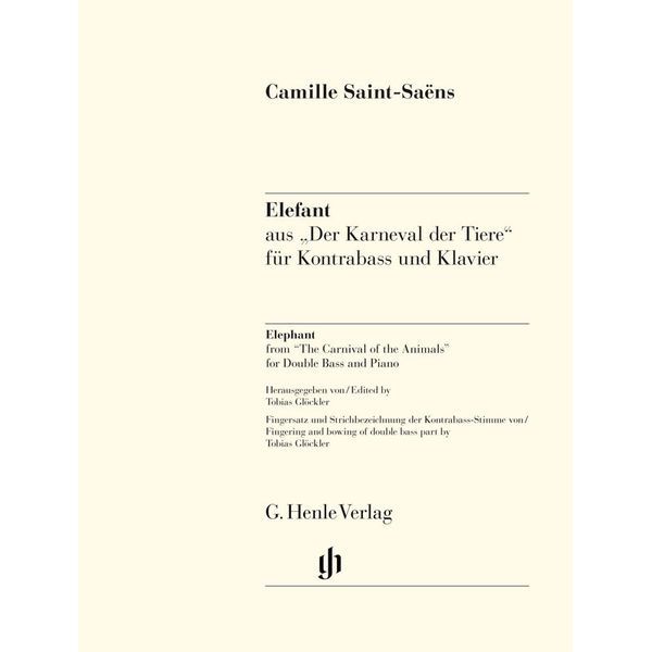 Henle Verlag Saint-Saëns Elefant Kontrabass