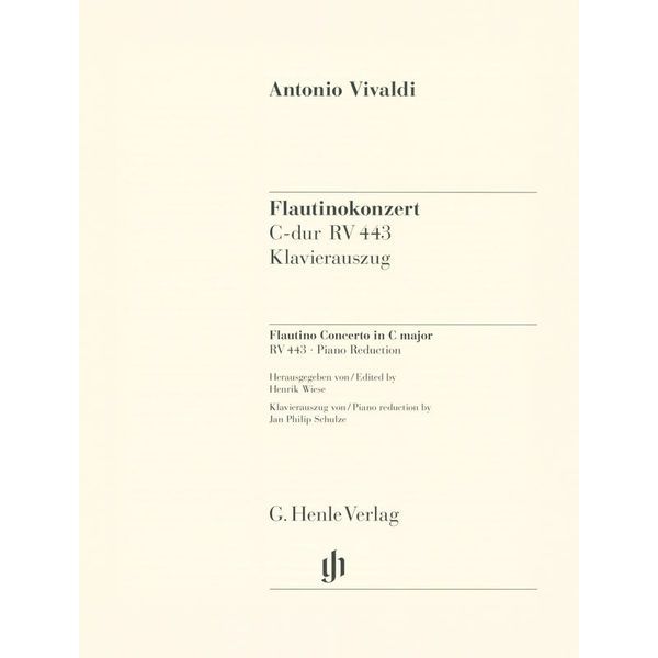 Henle Verlag Vivaldi Flautinokonzert