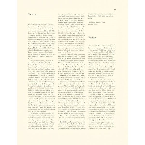 Henle Verlag Vivaldi Flautinokonzert