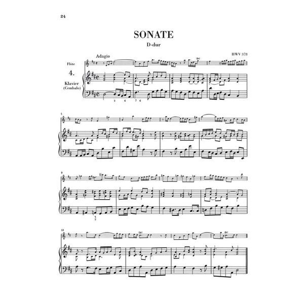Henle Verlag Händel Flötensonaten 1