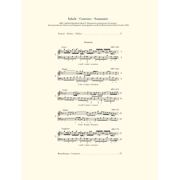 Henle Verlag Händel Flötensonaten 1