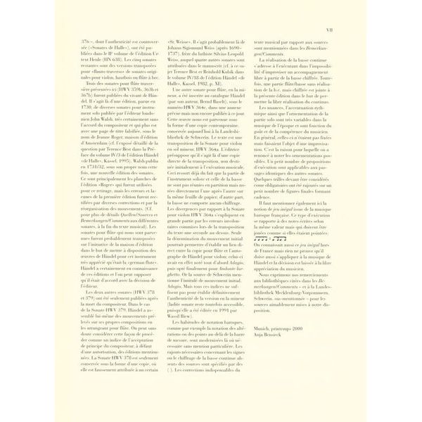 Henle Verlag Händel Flötensonaten 1