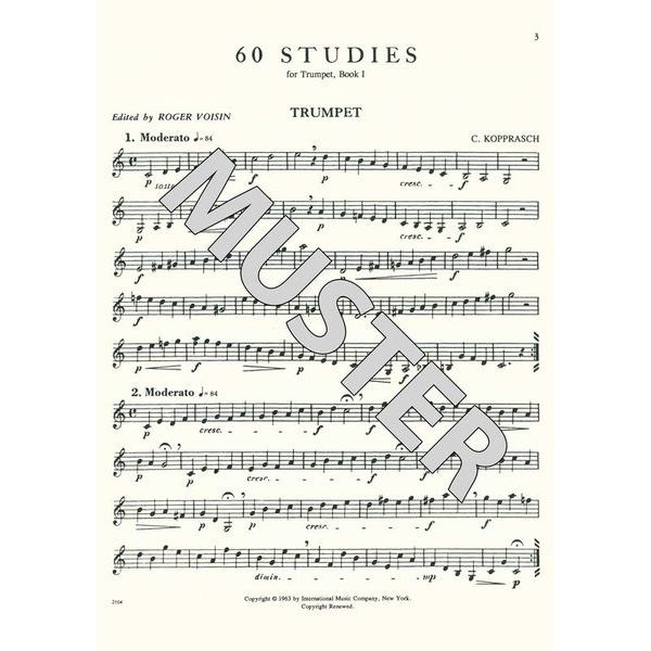 International Music Company Kopprasch 60 Studies 1 Trumpet