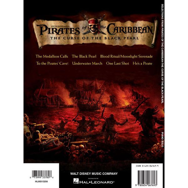 Hal Leonard Pirates Caribbean 1 Piano