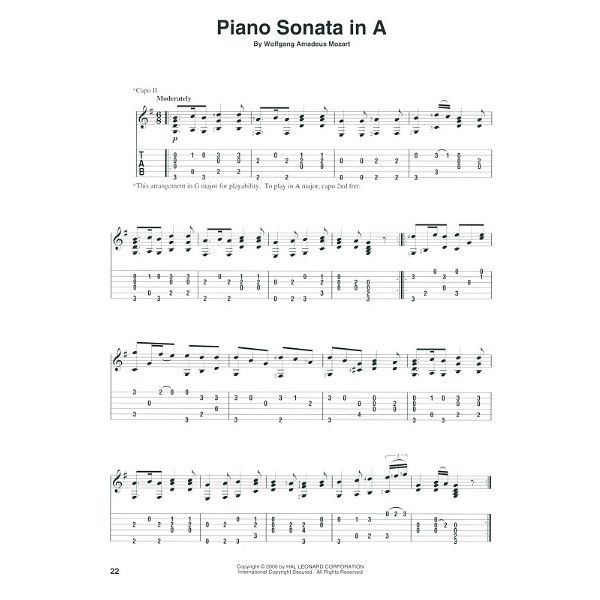 Hal Leonard Fingerpicking Mozart