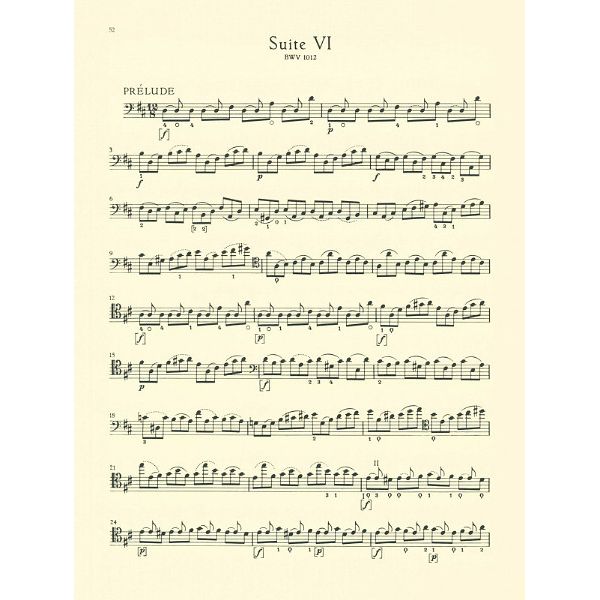 Bärenreiter Bach Sechs Suiten BWV1007-1012