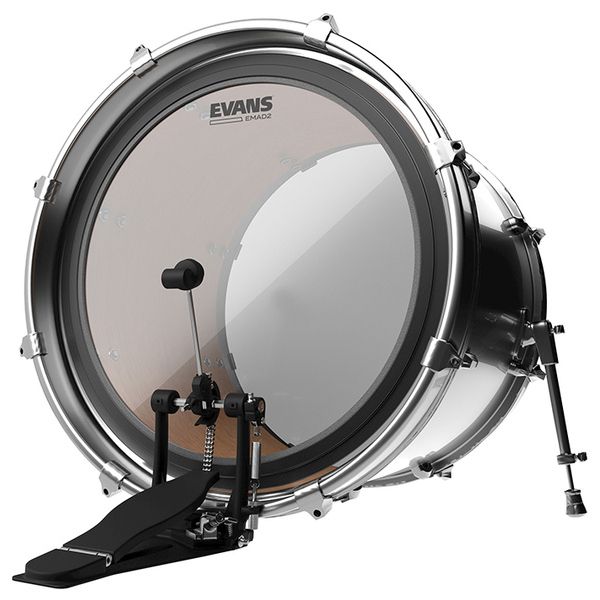Evans 18" EMAD2 Clear Bass Drum