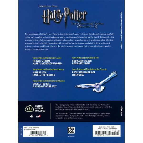 Alfred Music Publishing Harry Potter Selections Clar