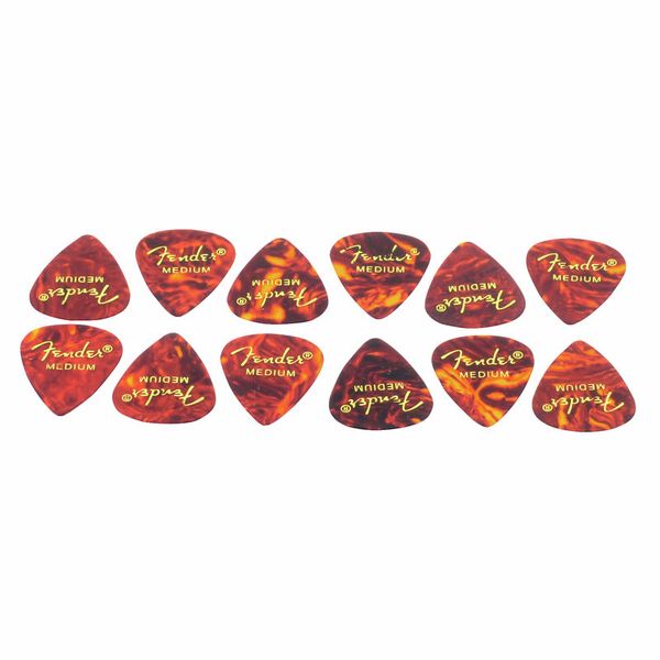 Fender 346 Classic Celluloid Guitar Picks – Shell, Heavy, 72-Pack (1/2 Gross) – 198-0346-500
