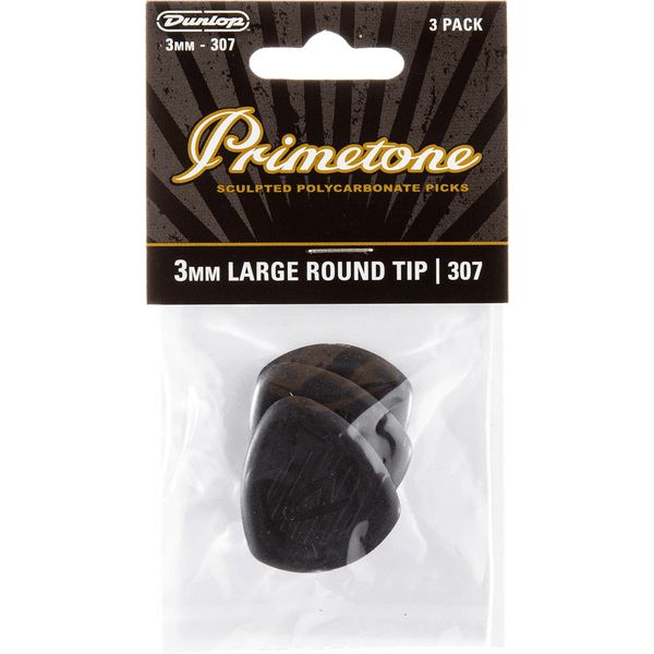 Dunlop Primetone Pick Pack 3mm L Rou.