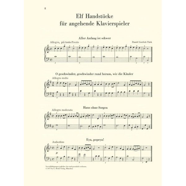 Henle Verlag Klassik und Romantik 1