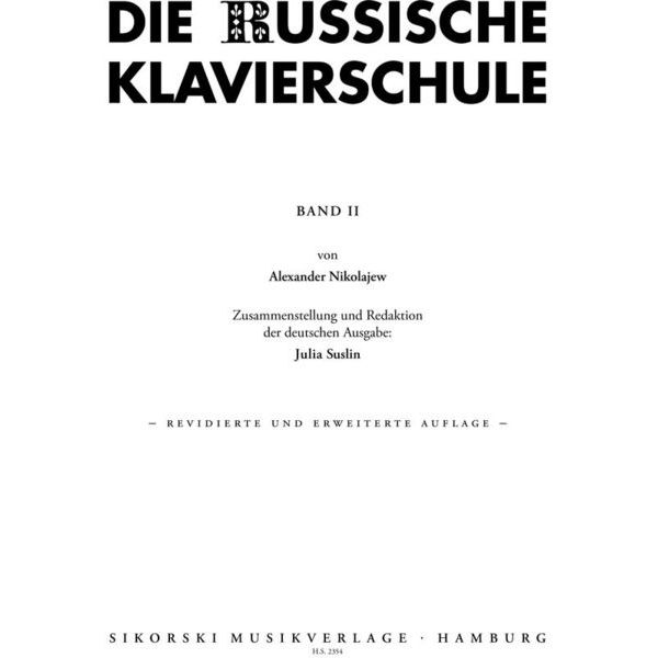 Sikorski Musikverlage Russische Klavierschule 2 + CD