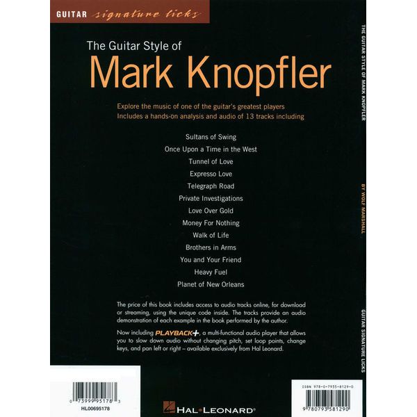 Hal Leonard Mark Knopfler Signature Licks