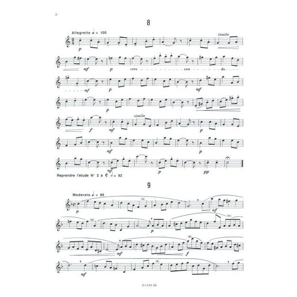 Editions Billaudot 50 Etudes Faciles 1 Saxophon