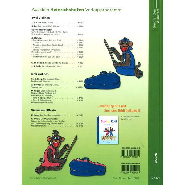 Heinrichshofen Verlag Susi & Eddi Geigenschule 2