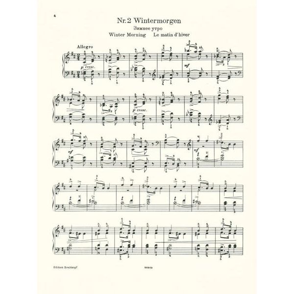 Breitkopf & Härtel Tschaikowsky Kinderalbum