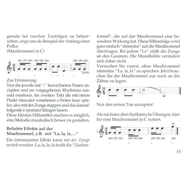 Musikverlag Preissler Musizieren auf der Maultrommel