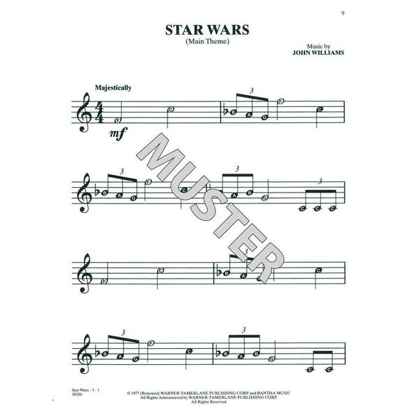 Alfred Music Publishing Selections Star Wars Recorder