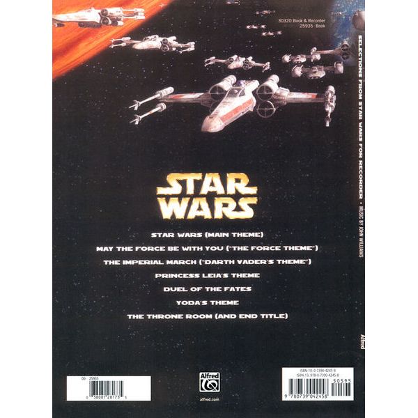 Alfred Music Publishing Selections Star Wars Recorder